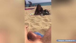 Beach dick reaction hot teen